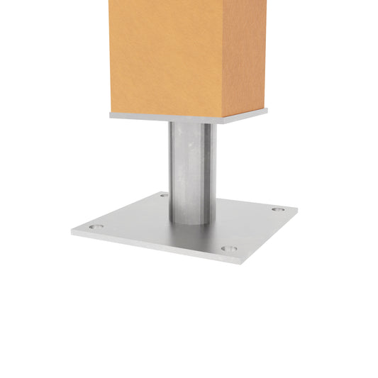 Pies de soporte de poste ajustables