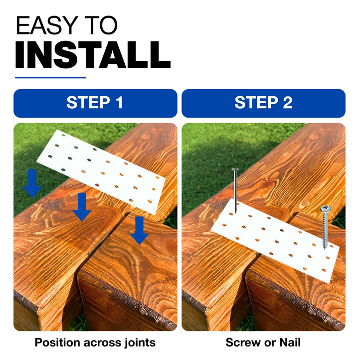 Perforated wood connector plate