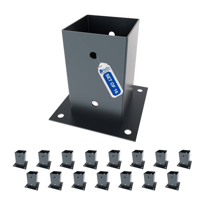 Réglable Support de Poteau e à Boulonner Bundle