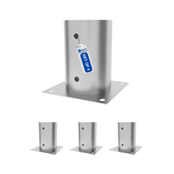 Round Bolt Down Post Support Base | Post Shoe Bundle