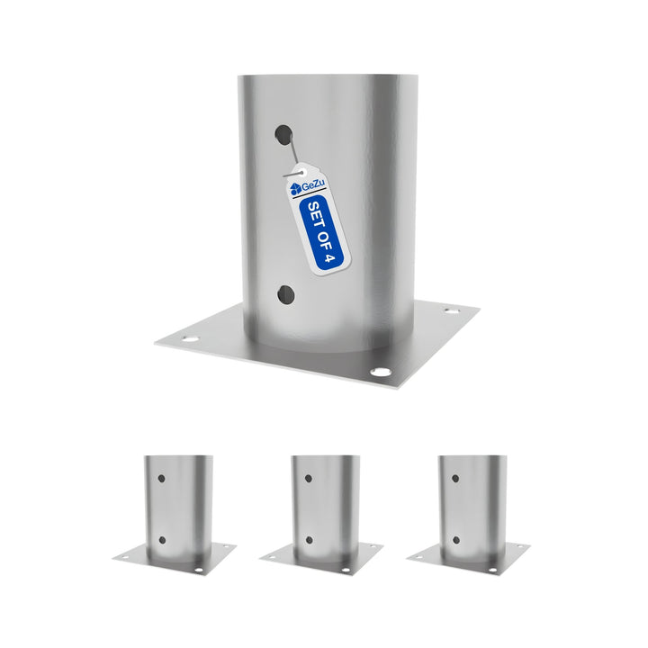 Support pied de poteau bois carré Bundle
