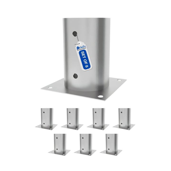 Support pied de poteau bois carré Bundle