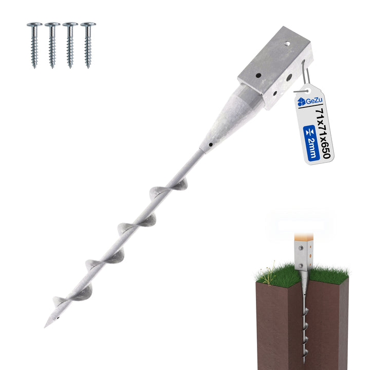 Ground Screw Post Anchor