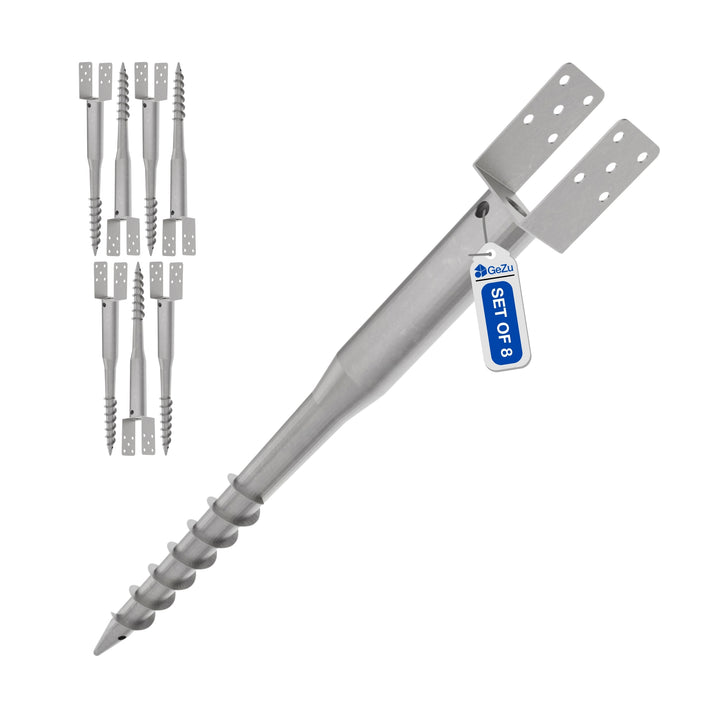 No Dig Ground Screw Anchor | U Model Ground Spike Bundle