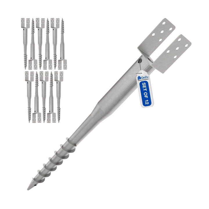 No Dig Ground Screw Anchor | U Model Ground Spike Bundle
