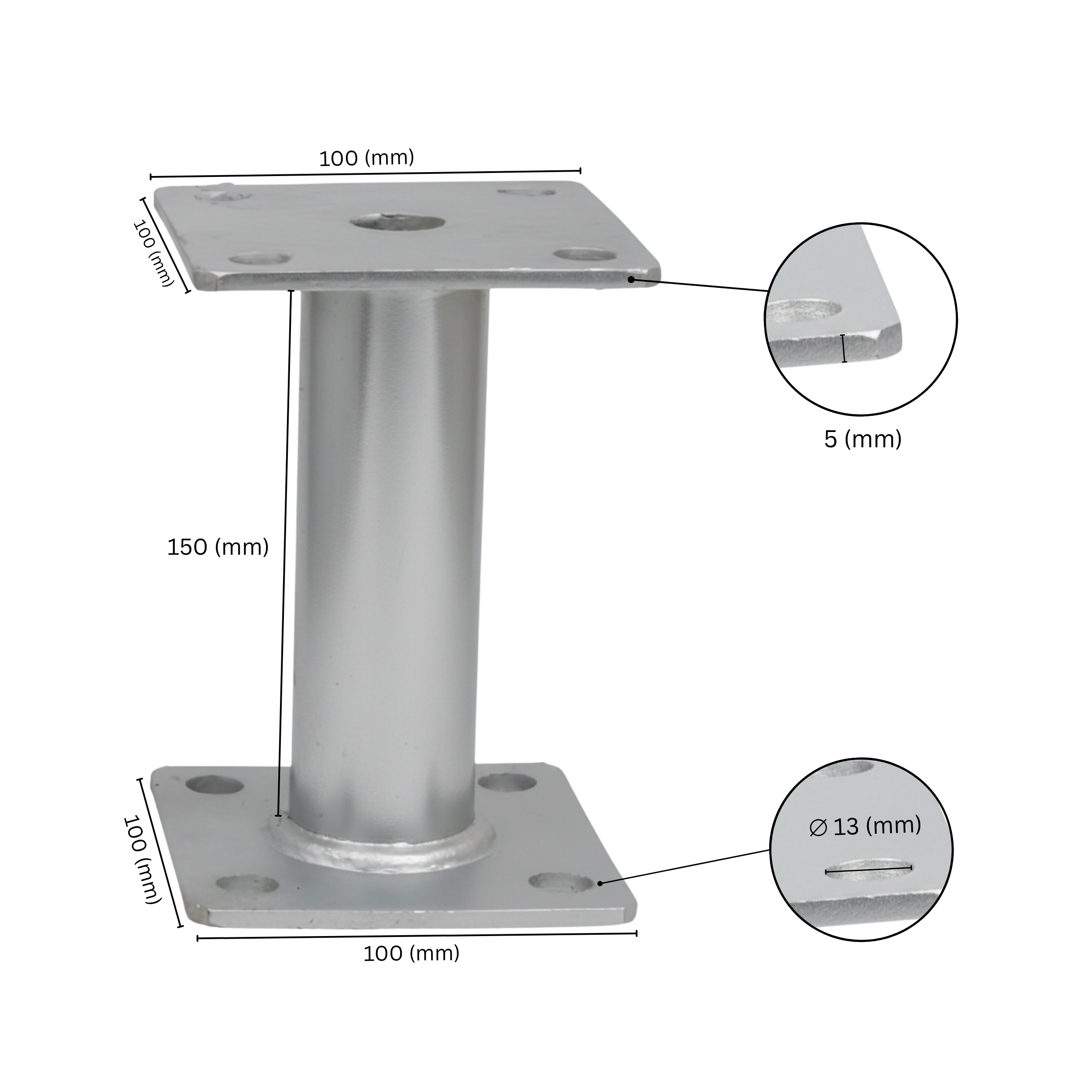 Post base for Dowelling