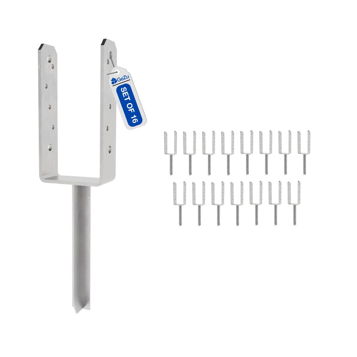 Support de poteau en U avec broche en T Bundle