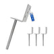 L-shaped pole support to be cemented with bar Bundle