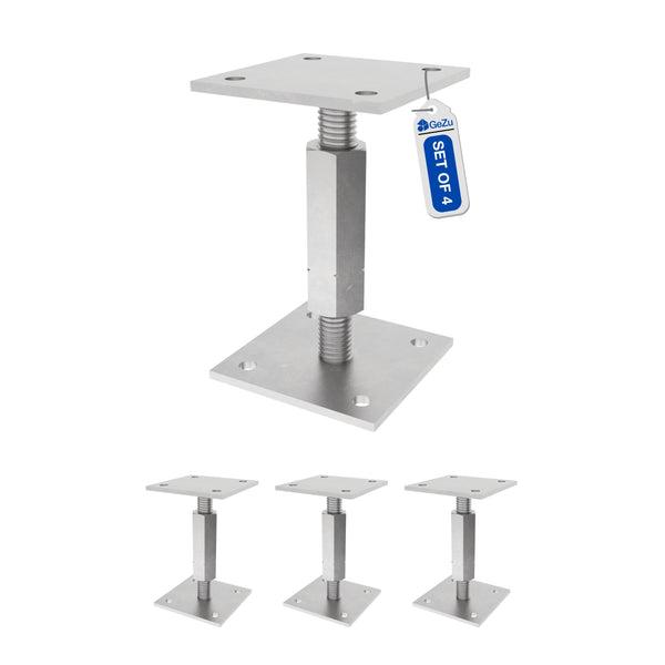Bolt Down Elevated Adjustable Post Base Bundle