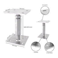 Soporte regulable para poste