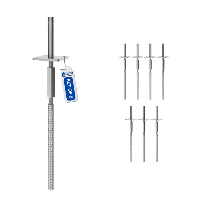 Support de poteau réglable avec écrou long, contre-écrou Bundle