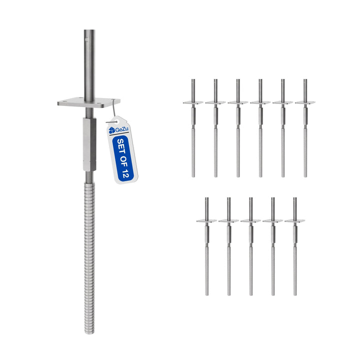Support de poteau réglable avec écrou long, contre-écrou Bundle