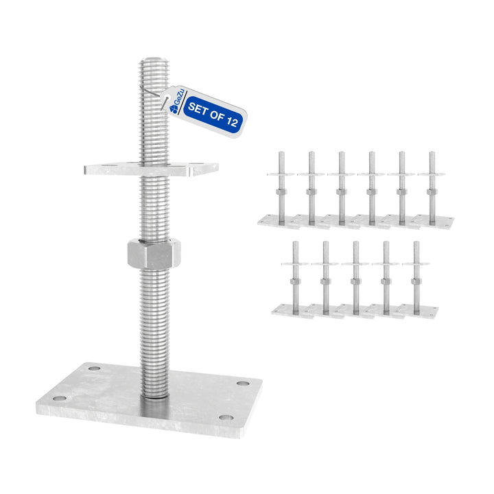 Embase Pied de poteau carrée réglable à visser Bundle