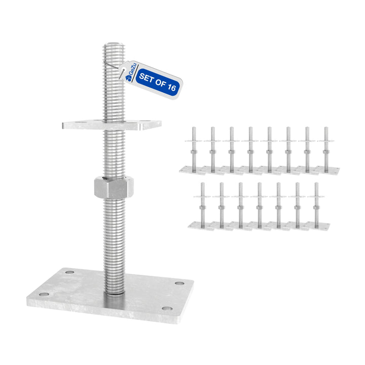 Embase Pied de poteau carrée réglable à visser Bundle