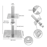 Portapilastro Regolabile Per Pali
