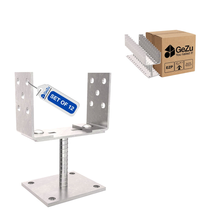 Pied De Poteau En U Réglable Bundle