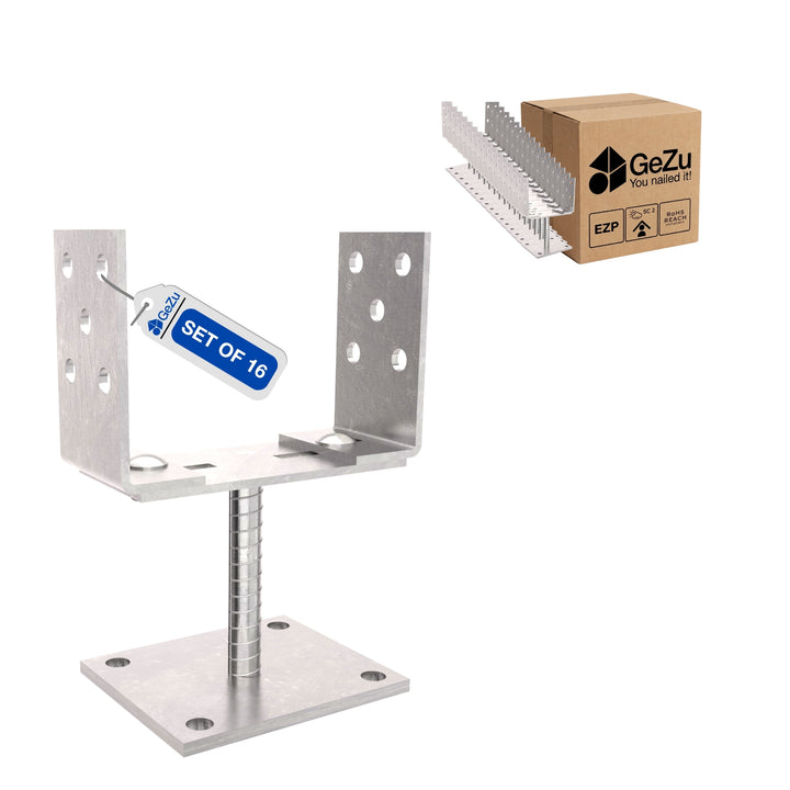 Pied De Poteau En U Réglable Bundle