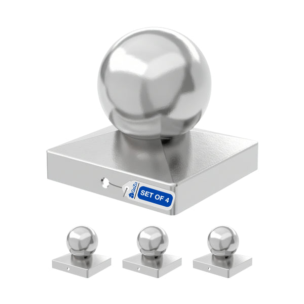 Square Fence Post Cap | Ball Top Bundle