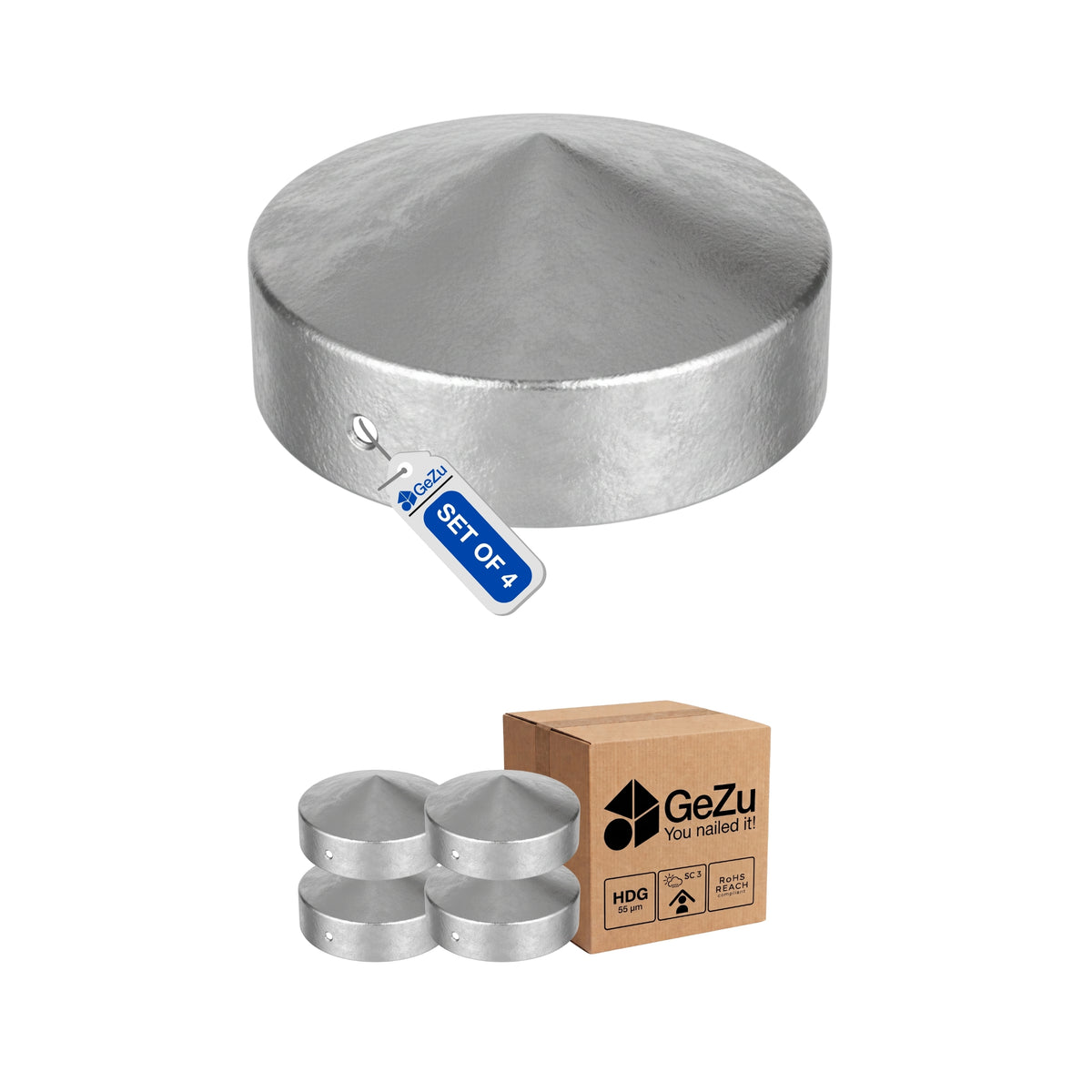 Fence Post Cap | Round Pyramid Bundle