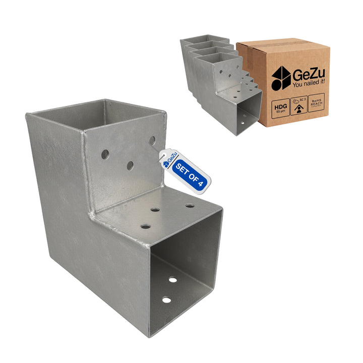 2-way L shape post connector, pergola corner bracket, multipack