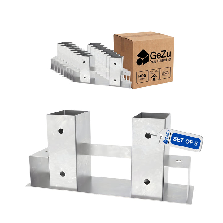Firewood Log Storage Rack Bracket Bundle