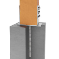 Adjustable Width U Post Support with TMT Rod