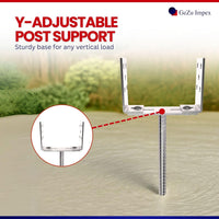 Adjustable Width U Post Support with TMT Rod