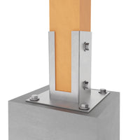 Base de soporte para poste cuadrado