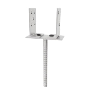 Adjustable Width U-Post Support with rod