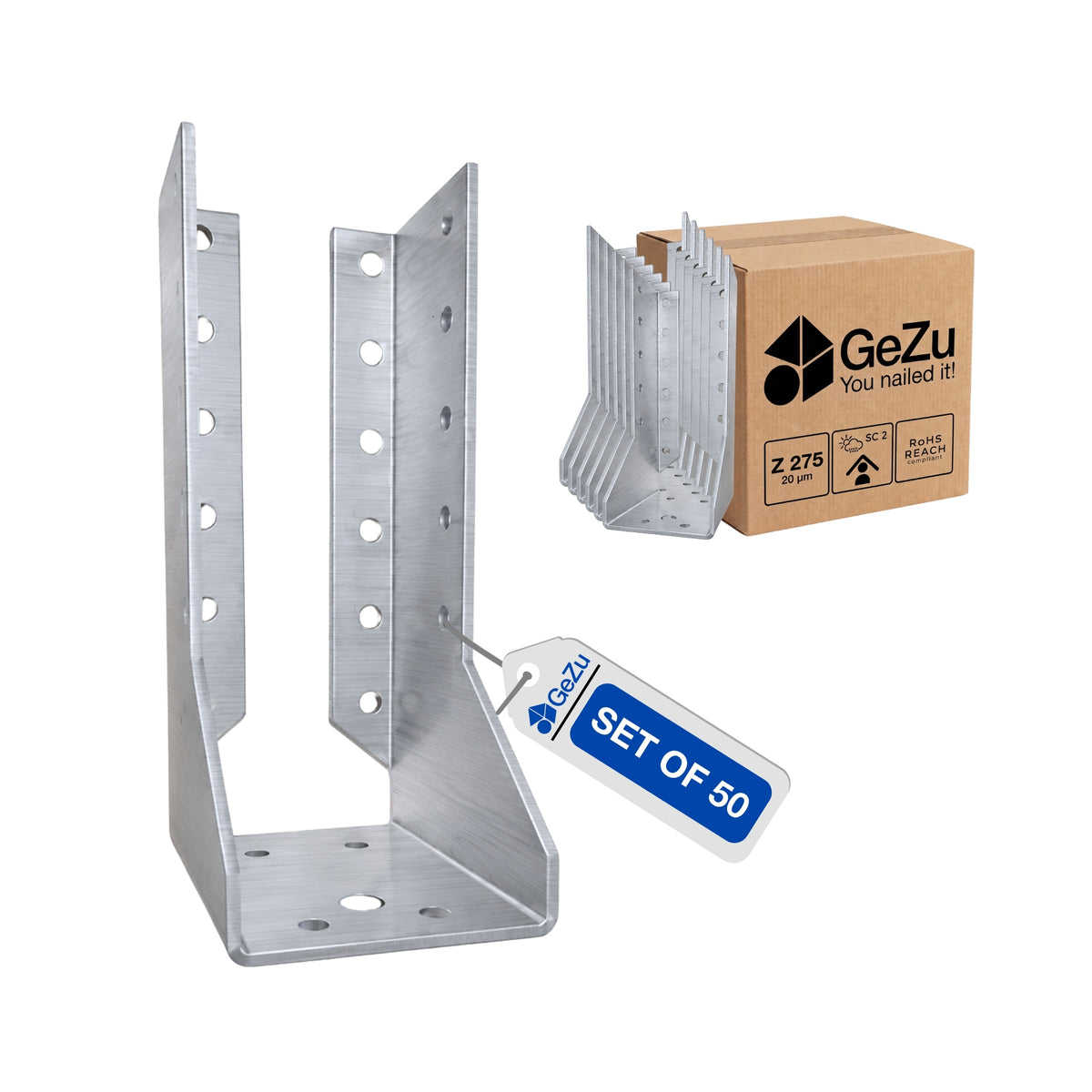 Beam shoe typ b - 100 x 140 x 2 mm - Gezu Impex