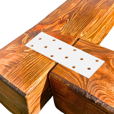 Perforated wood connector plate