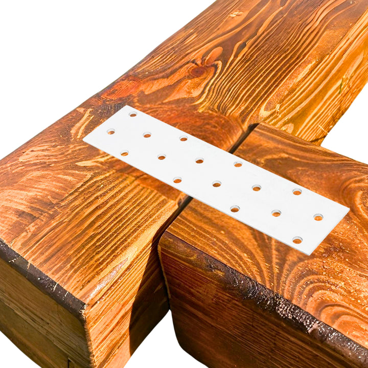 Perforated wood connector plate