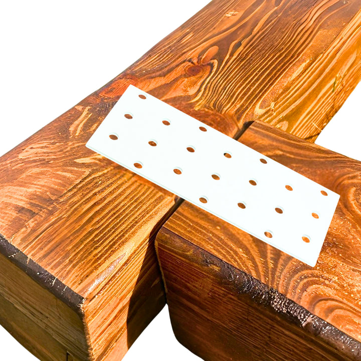 Perforated wood connector plate