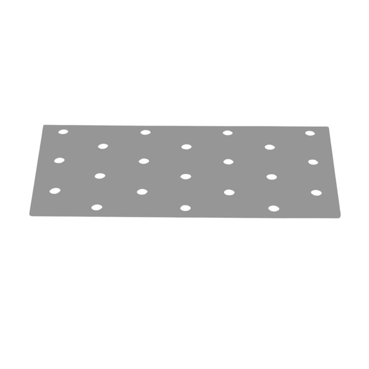 Perforated wood connector plate