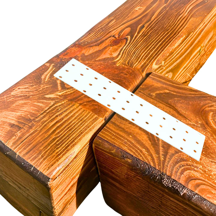 Perforated wood connector plate