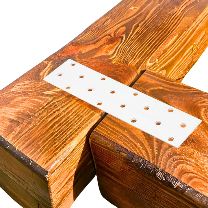 Perforated wood connector plate