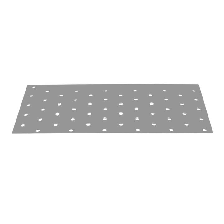 Perforated wood connector plate