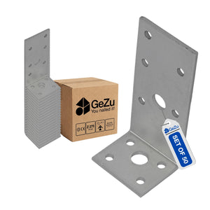 Perforated angle bracket - 90 x 35 x 40 x 3 mm - Gezu Impex