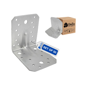 Reinforced angle bracket - 105 x 105 x 90 x 3 mm - Gezu Impex