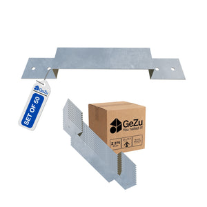 Fence panel security anti-rattle bracket - 100 x 1.5 mm - Gezu Impex