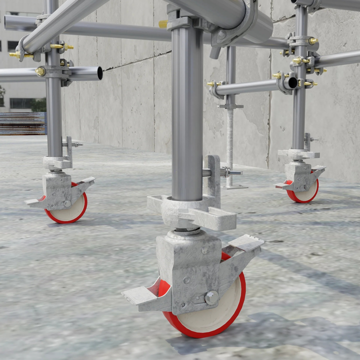 Adjustable Scaffolding Caster Wheel With Brake