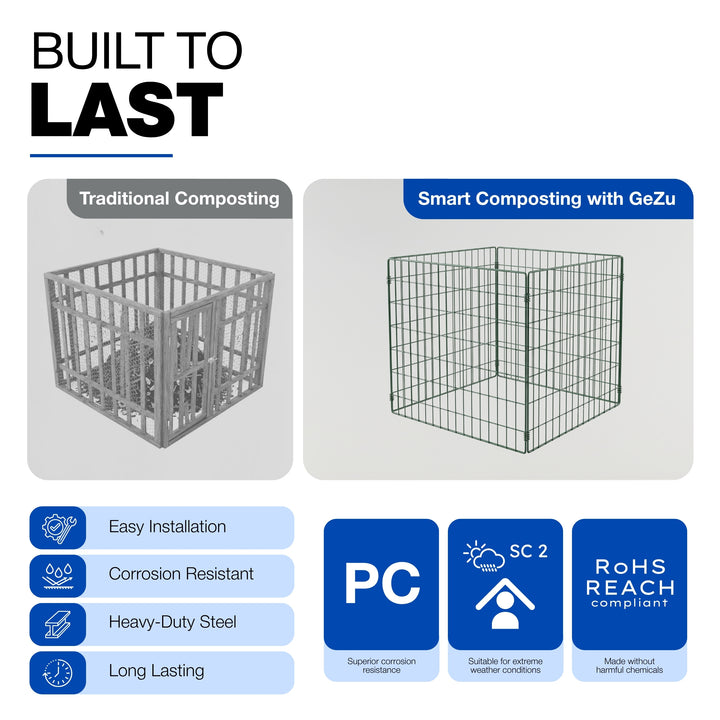 Square Mesh Garden Composter