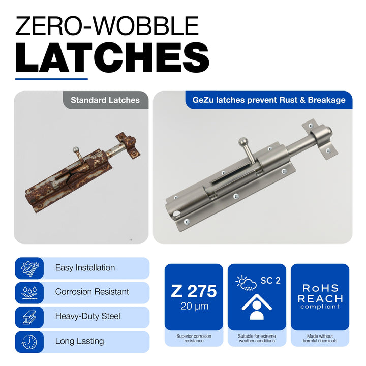 Slide bolt latch