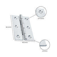 Bisagra de acero con rodamiento de bolas para puertas 