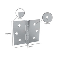 Bisagra de acero con rodamiento de bolas para puertas 