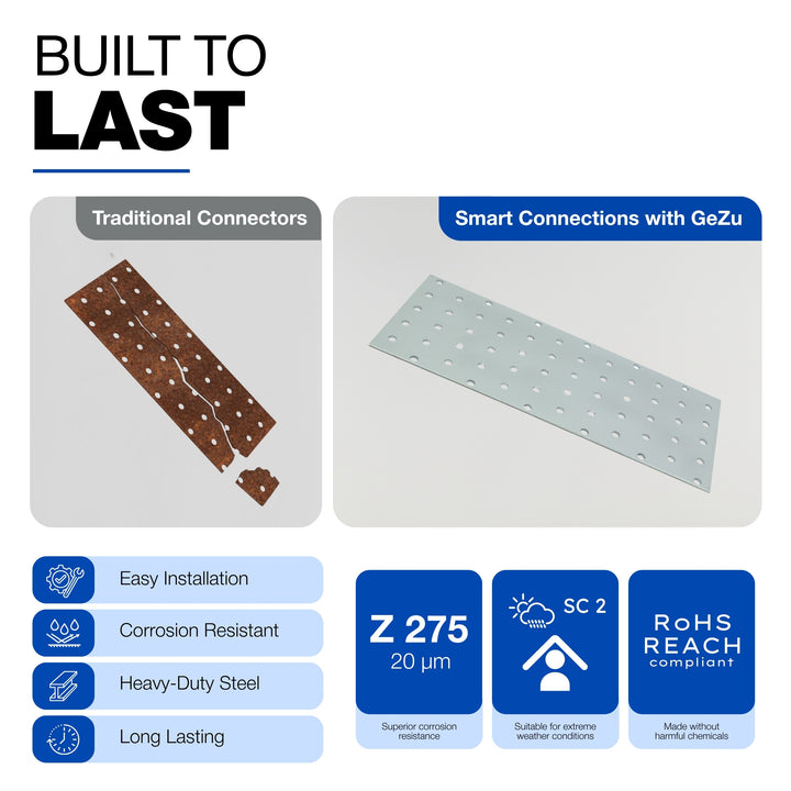 Perforated wood connector plate