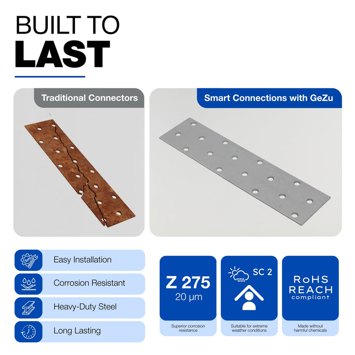 Perforated wood connector plate