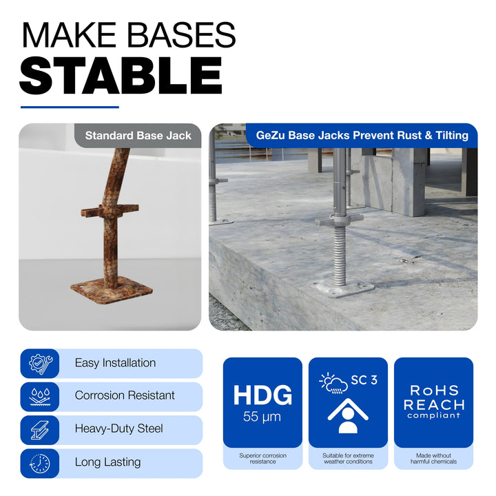 Adjustable Scaffold Base Screw Jack