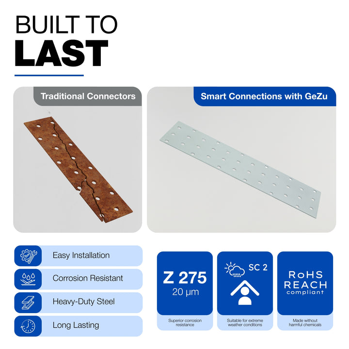 Perforated wood connector plate