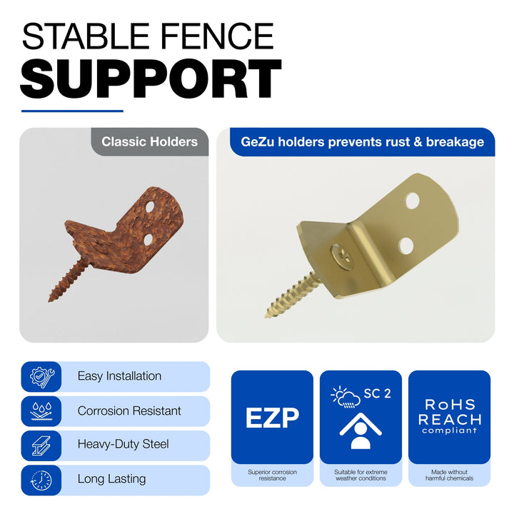 Équerre pour clôture bois avec Bundle